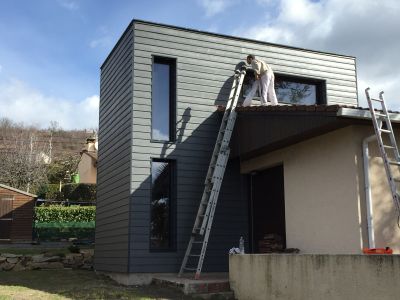 Extension et surélévation ossature bois sur charpente traditionnelle