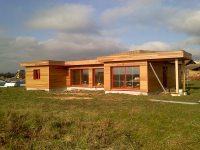 Construction Red Cedar, maison ossature bois 14