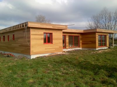 Construction Red Cedar, maison ossature bois 16